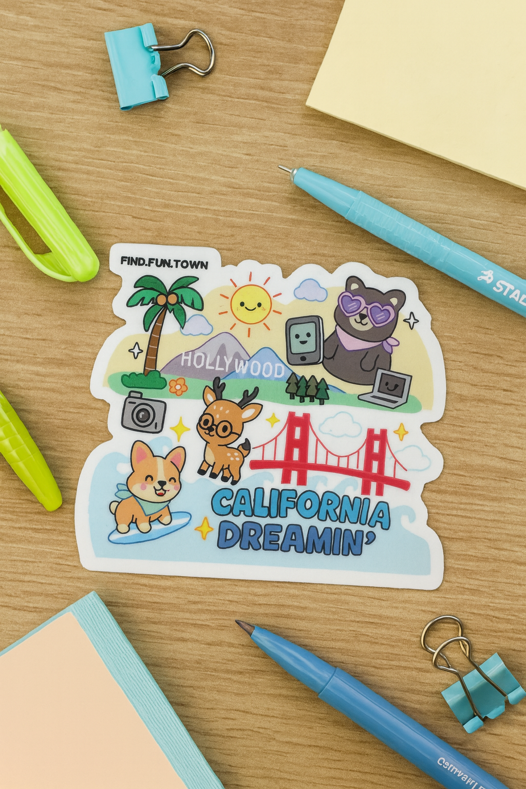 California Dreamin' Travel Sticker