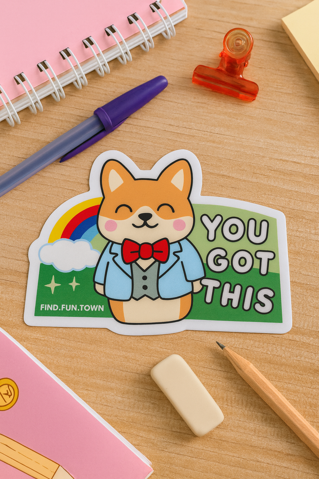 Corgi You Got This Sticker